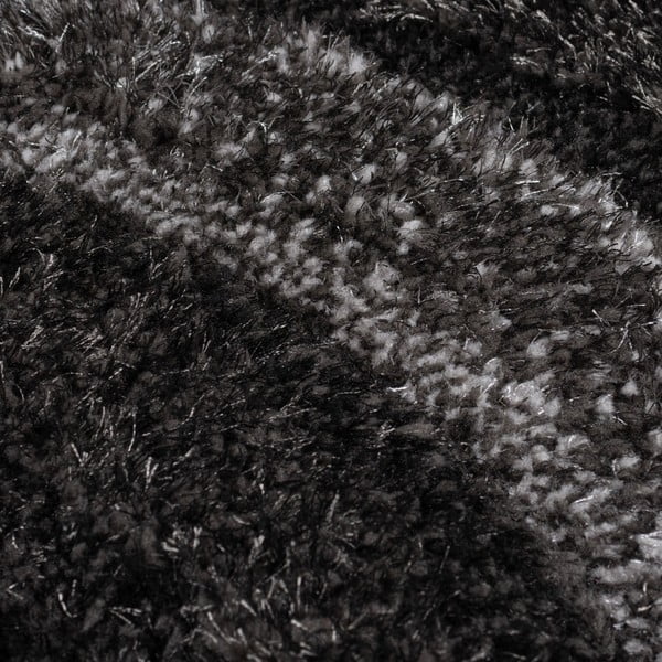 Melns/pelēks ar rokām darināts paklājs no pārstrādātas šķiedras 160x230 cm Velvet – Flair Rugs-image-3