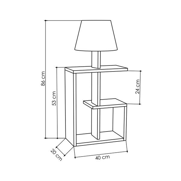 Balta stāvlampa Homitis Saly-image-2