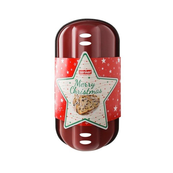 Sarkana cepšanas veidne no tērauda Zenker Sparkling Christmas, 31 x 15 cm-image-3