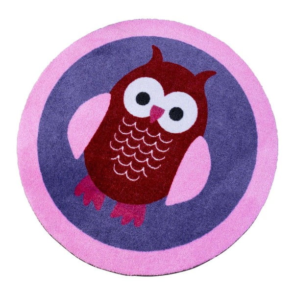 Bērnu violets paklājs Zala Living Owl, ⌀ 100 cm