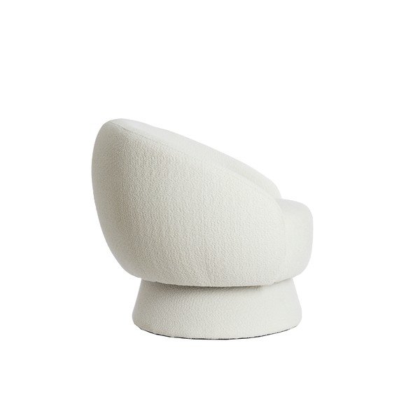 Krēmkrāsas atpūtas krēsls no buklē auduma Avoria – Light & Living-image-3