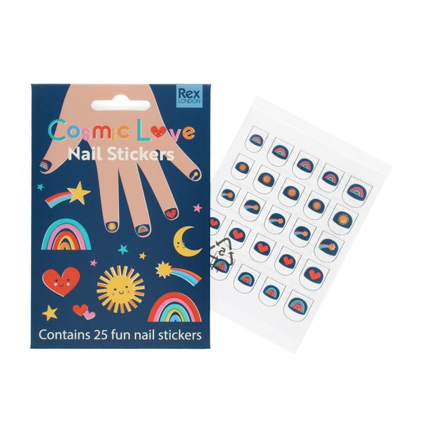 Radošais komplekts Cosmic Love – Nail stickers – Rex London