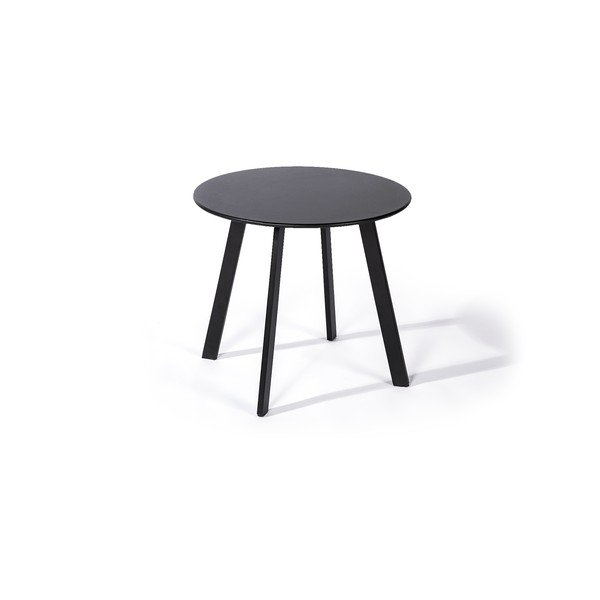 Melns dārza galds Le Bonom Full Steel, ø 50 cm-image-2
