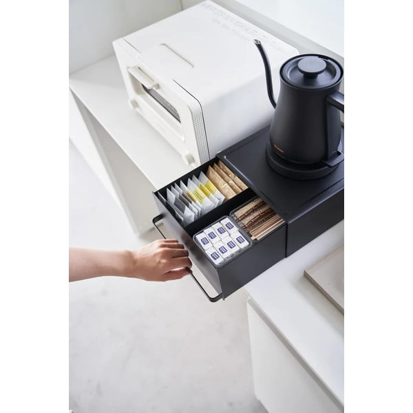 Melna tējas kaste Tower – YAMAZAKI-image-1