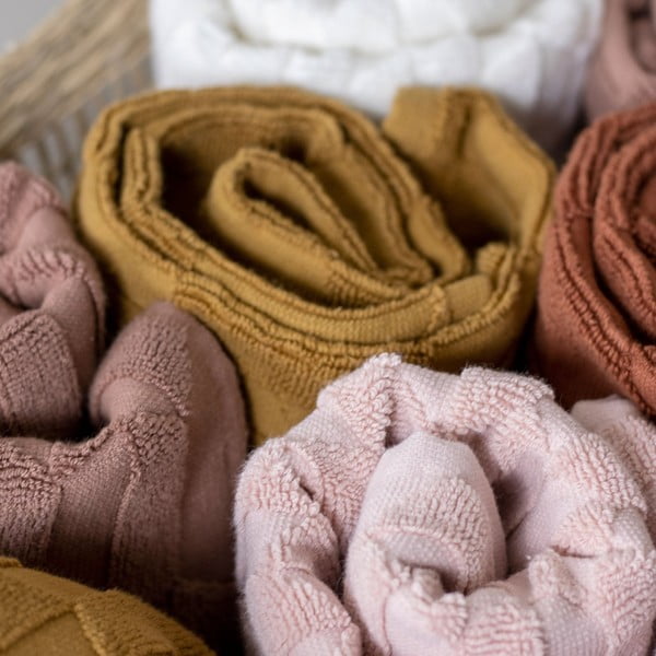 Okera dzelteni kokvilnas dvieļi (2 gab.) 35x55 cm Geo – Mette Ditmer Denmark-image-3