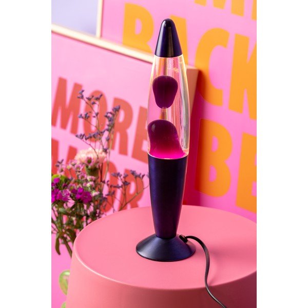 Violeta stikla lavas lampa (augstums 35,5 cm) Funky Rocket Lava – Leitmotiv-image-1