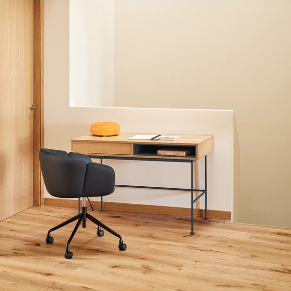 Darba galds ar ozolkoka imitācijas galda virsmu 60x120 cm Yoko – Teulat-image-1