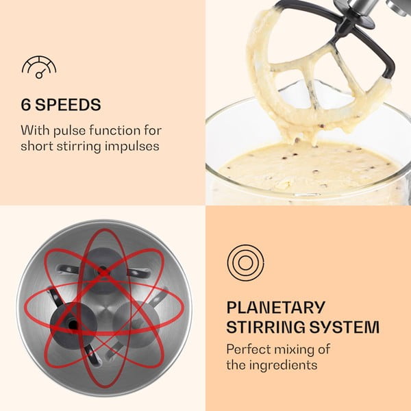 Sarkans virtuves kombains Klarstein Bella Robusta-image-3