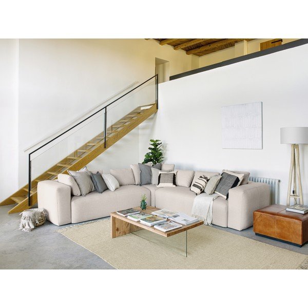 Konjaka brūns ādas kāju soliņš Kave Home Cesia-image-4