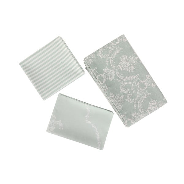 Viegls gultas pārklājs Pure Water Green, 200 x 235 cm-image-4