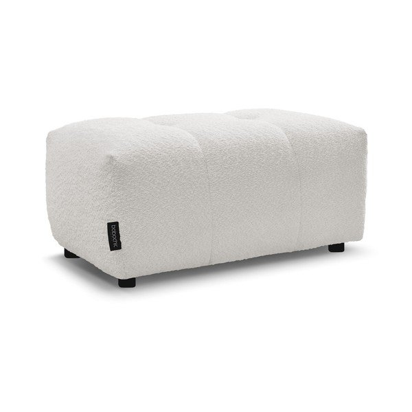 Balts kāju soliņš no buklē auduma Roxelane – Bobochic Paris-image-3