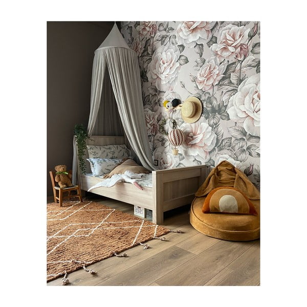 Brūns ar rokām darināts kokvilnas paklājs Nattiot Lassa, 100 x 150 cm-image-3