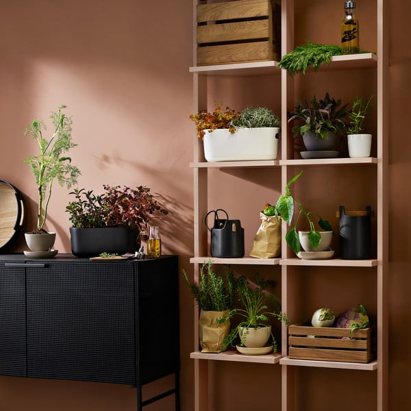 Balts pašapūdeņojošs garšaugu puķu pods Eva Solo-image-1