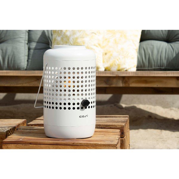 Gaiši pelēka gāzes lampa Cosi Drop, augstums 37 cm-image-2