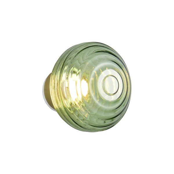 Zaļa stikla LED sienas lampa ar USB ø 15,5 cm Earl – Reality-image-4