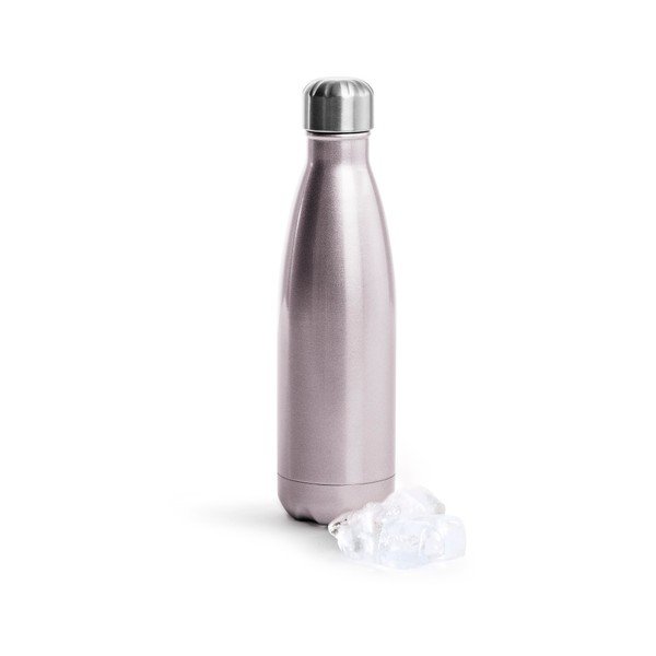Rozā nerūsējošā tērauda termo pudele Sagaform Hot&Cold, 500 ml-image-1
