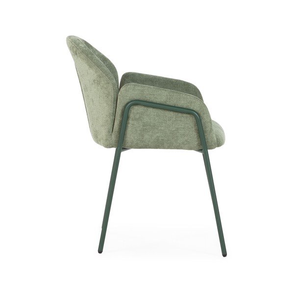 Zaļi polsterēti ēdamistabas krēsli (2 gab.) Aslin – MOME-image-2