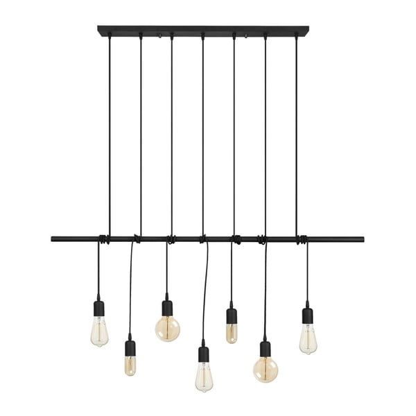 Melna metāla griestu lampa Opviq lights Vincent-image-4