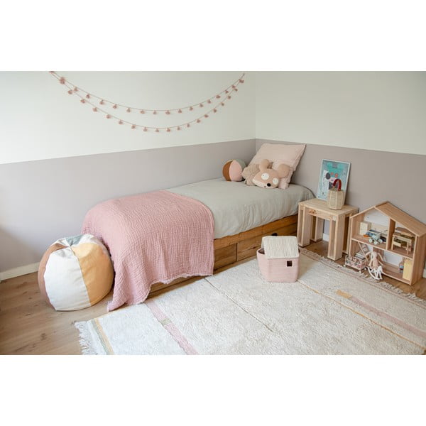 Rozā/krēmkrāsas mazgājams/ar rokām darināts kokvilnas paklājs 140x200 cm Lanes Vintage Nude – Lorena Canals-image-3