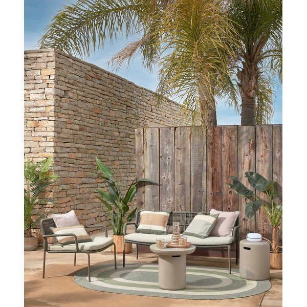 Betona apaļš dārza galdiņš ø 50 cm Taimi – Kave Home-image-1