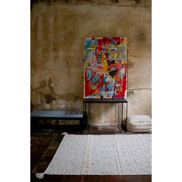 Balts mazgājams/ar rokām darināts kokvilnas paklājs 120x160 cm Tribu Natural – Lorena Canals-image-4