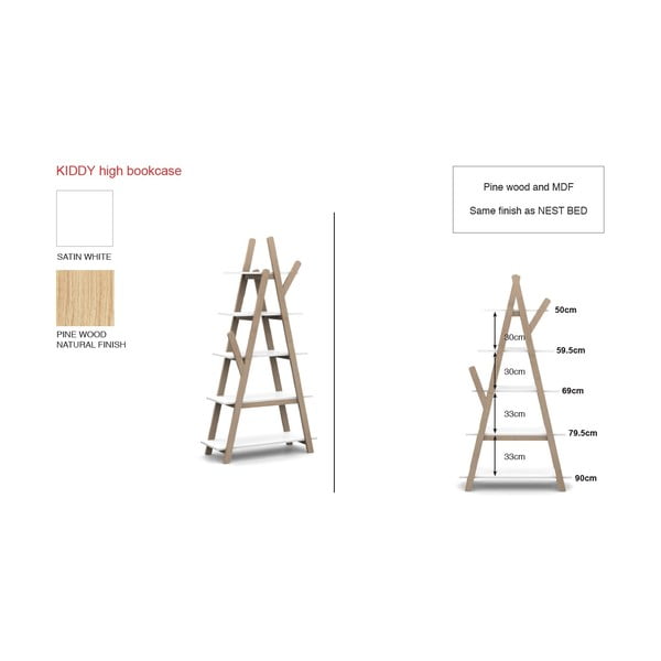 Bērnu grāmatu plaukts Vipack Kiddy-image-2