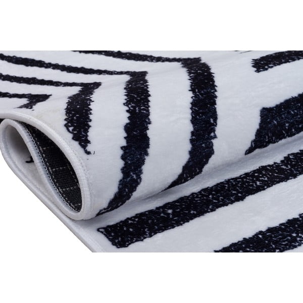 Balts/zils mazgājams paklājs 300x80 cm – Vitaus-image-3