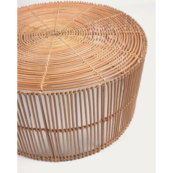 Dabīga toņa rotangpalmas apaļi žurnālgaldiņi (2 gab.) ø 66 cm Elmima – Kave Home-image-4