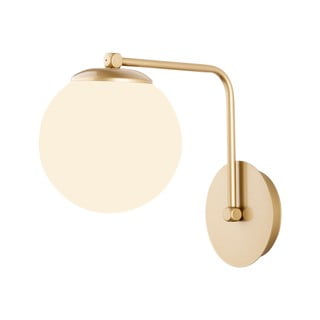 Sienas lampa zelta krāsā Squid Lighting Star, augstums 22 cm