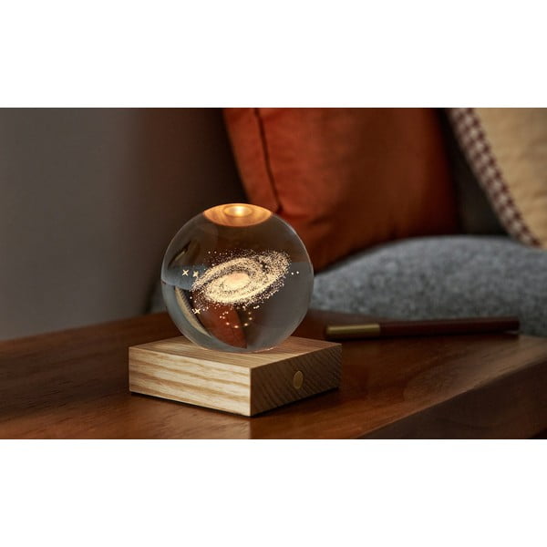 Tumši brūns gaismas dekors ar USB Amber – Gingko-image-1