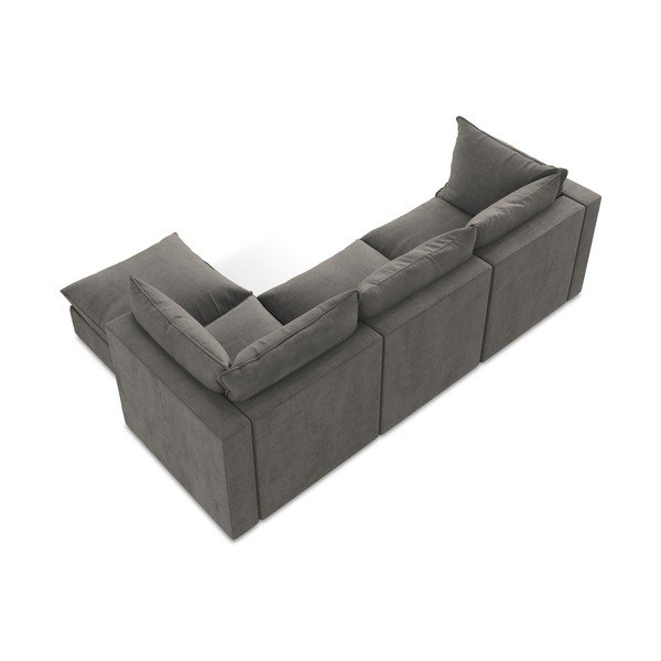 Tumši pelēks stūra dīvāns (ar labo stūri/ar zvilni) Manao – Makamii-image-3