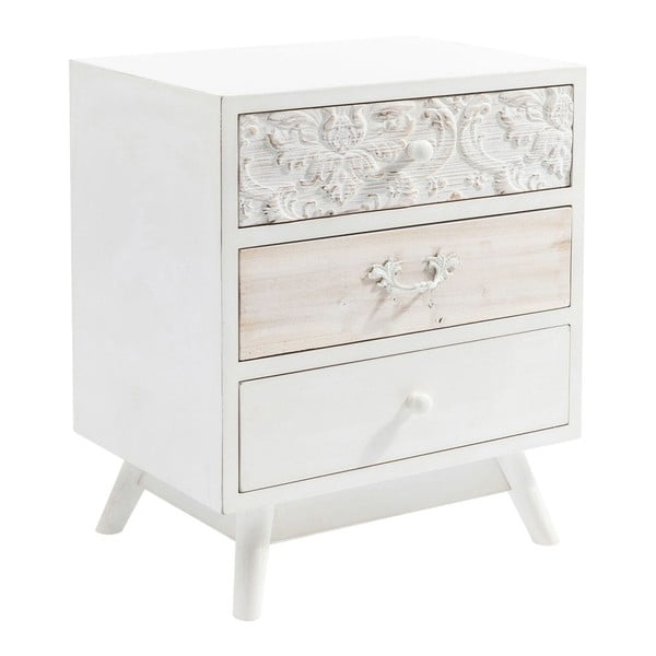 Balta kumode ar 3 atvilktnēm Kare Design Sweet Home-image-3