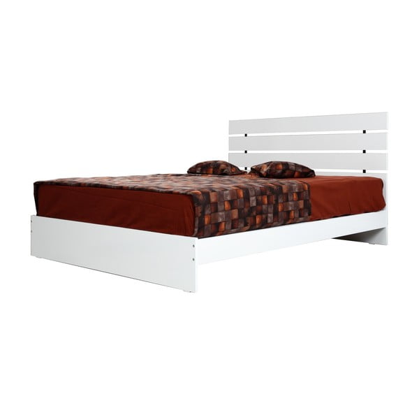 Balta divvietīga gulta 160x200 cm Fuga – Kalune Design