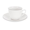 Balta kapučīno porcelāna tasīte 210 ml Decora – Orion