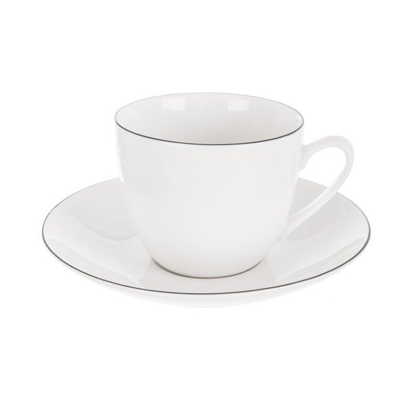 Balta kapučīno porcelāna tasīte 210 ml Decora – Orion