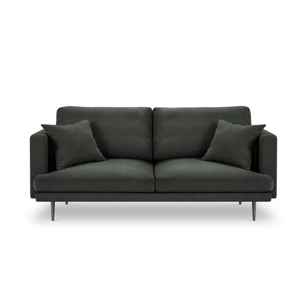 Tumši pelēks trīsvietīgs dīvāns Milo Casa Piero, 220 cm