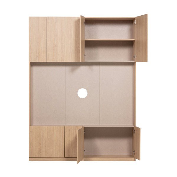 Dabīga toņa modulārais TV galdiņš 160x215 cm Build – WOOOD-image-4