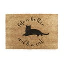 Kokosšķiedras kājslauķis 40x60 cm Life Is Better With a Cat – Artsy Doormats