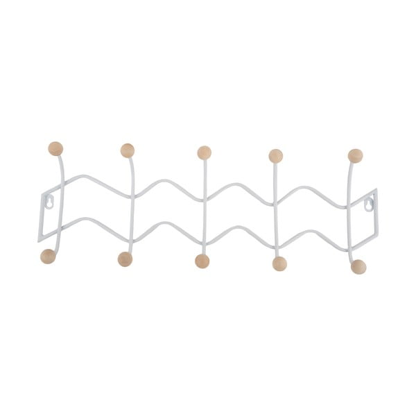 Balts metāla sienas pakaramais 61 cm Zig Zag – PT LIVING