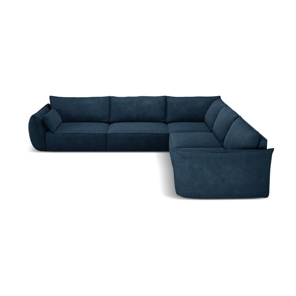 Tumši zils stūra dīvāns (maināms stūris) Vanda – Mazzini Sofas