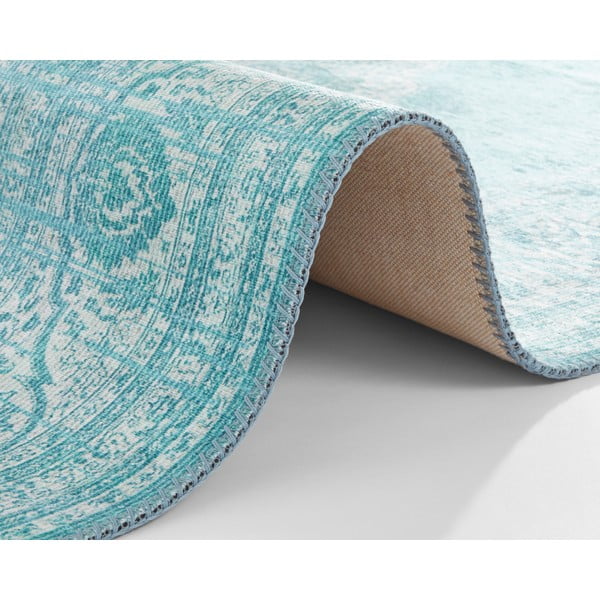 Tirkīzzils paklājs Nouristan Carme, 80 x 150 cm-image-4