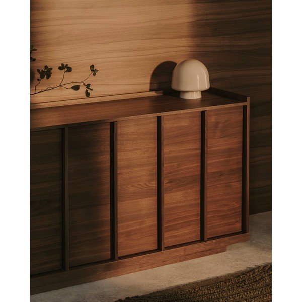 Pelēkbēša galda lampa ar stikla abažūru (augstums 20 cm) Reig – Kave Home-image-2