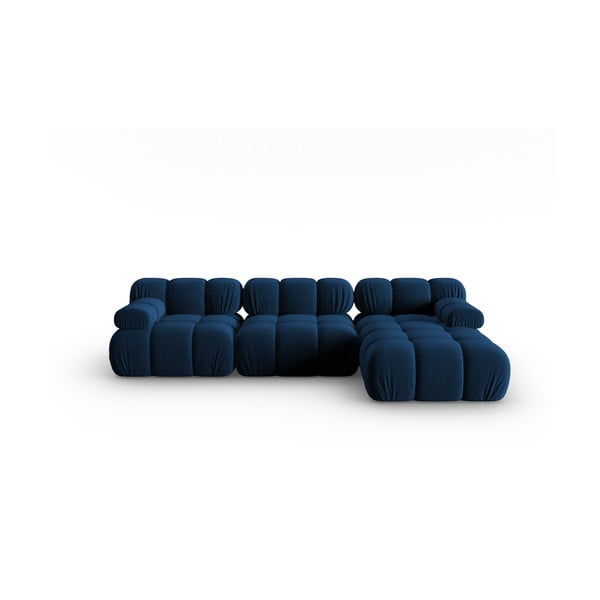 Zils samta dīvāns 285 cm Bellis – Micadoni Home
