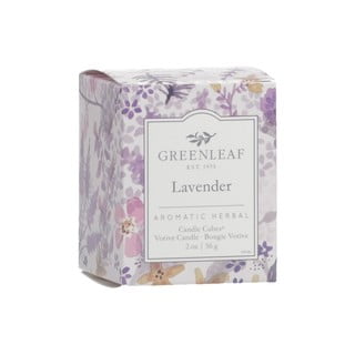 Svece ar lavandas aromātu Greenleaf Lavender, degšanas laiks 15 stundas