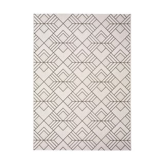 Balts un bēšs āra paklājs Universal Silvana Caretto, 80 x 150 cm