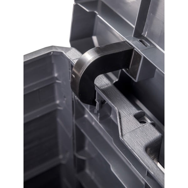 Tumši pelēka dārza uzglabāšanas kaste Woodys – Toomax-image-4