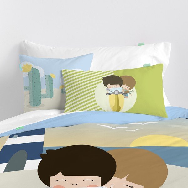 Spilvendrāna no tīras kokvilnas Happynois Summer Time, 50 x 30 cm-image-1