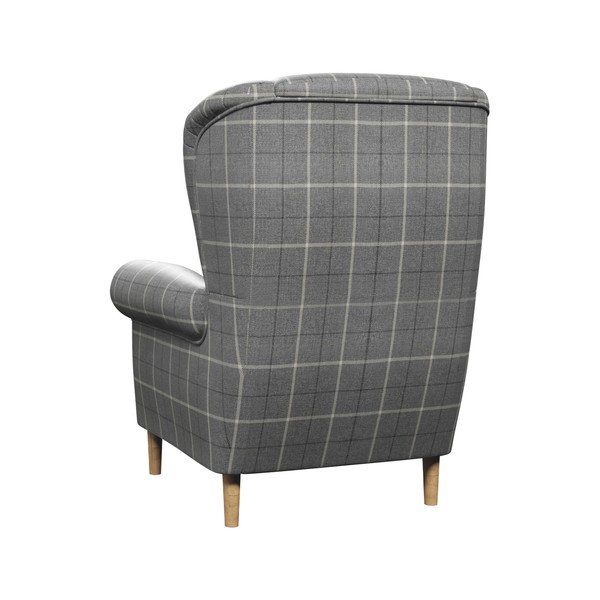 Pelēks atpūtas krēsls ar atzveltni Swan – Ropez-image-3