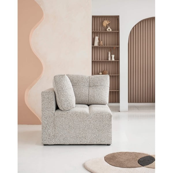 Bēša modulārā dīvāna daļa Lulu – Miuform-image-1