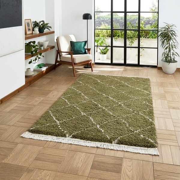Zaļš paklājs 160x230 cm Boho – Think Rugs-image-1